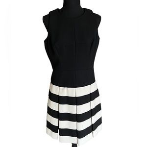 Milly black and white dress with pockets